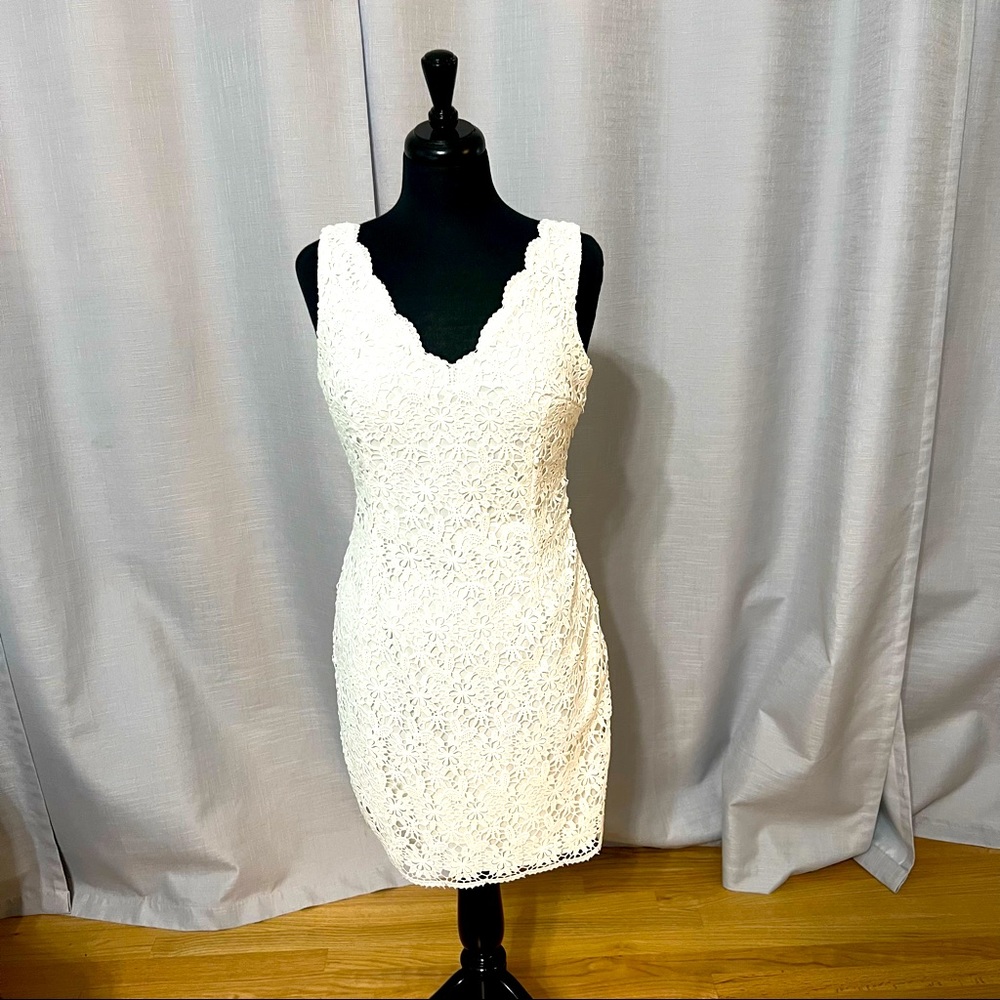 Ann Taylor White Lace Dress